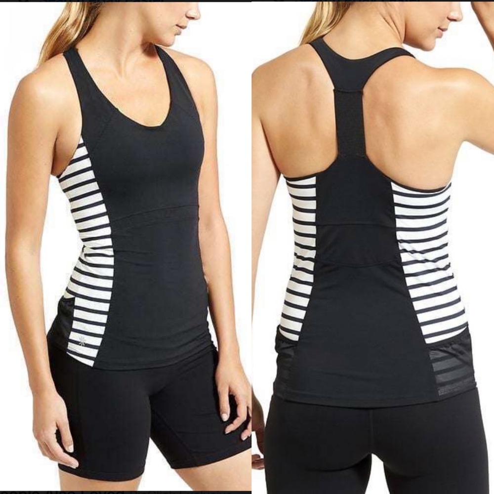 Athleta Ace Striped Racerback Tank Top size S